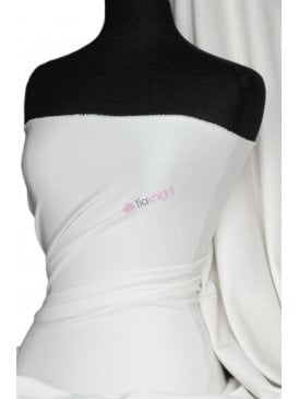 Scuba Stretch Poly Fabric- Ivory Q792 IV