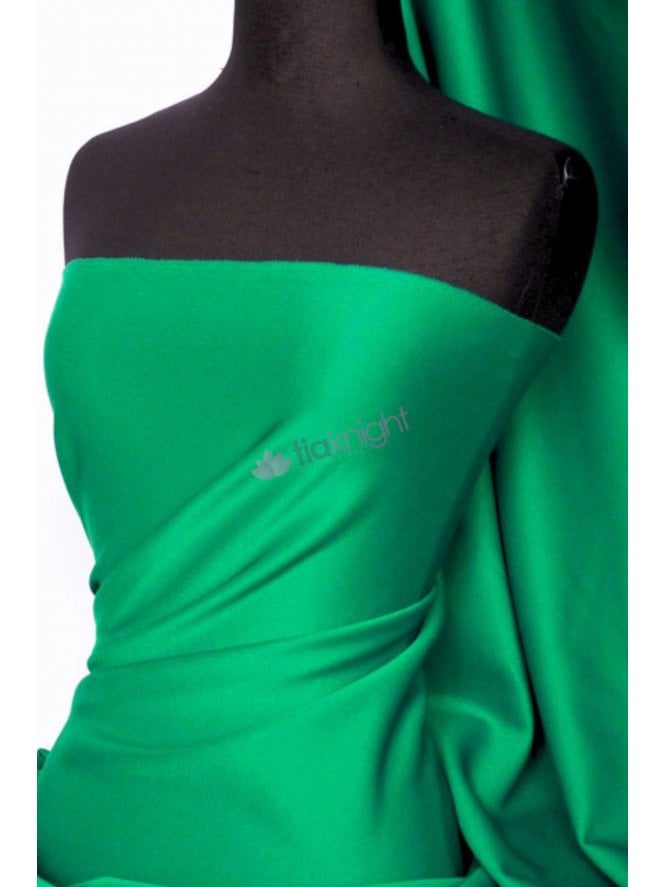 Scuba Stretch Poly Fabric- Jade Green Q792 JD