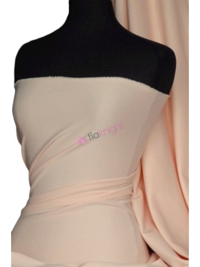Scuba Stretch Poly Fabric- Light Peach Q792 LPCH