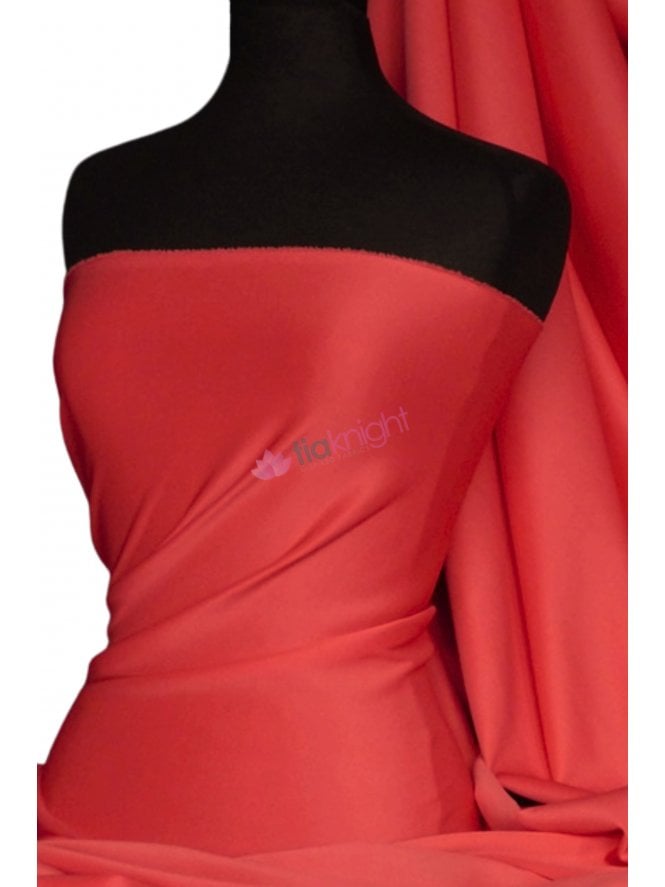 Scuba Stretch Poly Fabric- Red Q792 RD