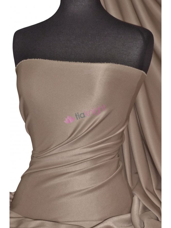 Scuba Stretch Poly Fabric- Taupe Q792 TPE