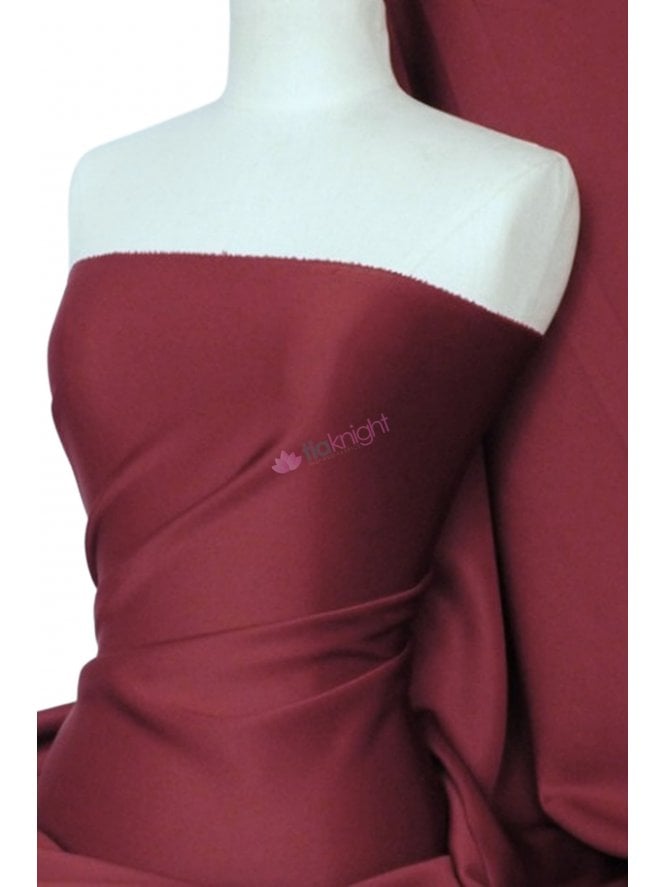 Scuba Stretch Poly Fabric- Wine Q792 WN