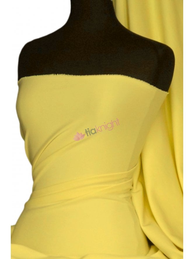 Scuba Stretch Poly Fabric- Yellow Q792 YL