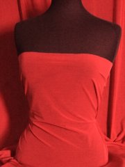 Semi-Sheen Power Mesh Material - Tomato Red S18 TMRD