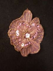 Sequin Flower Embellishment- Lilac EM141 LLC