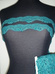 Sequin Scalloped Trimming- Teal Blue SY100 TLBL