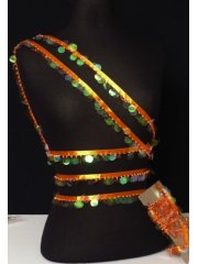 Sequin Trimming- Tropical Orange SY23 OR
