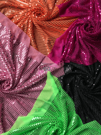 Sequins 6mm Lurex Net Dance Fabric- SQ635