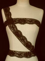 Sequins Lace Trimming- Brown SY90 BR