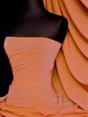 Shimmer Sheer Stretch Material- Caribbean Orange Q1302 CBN