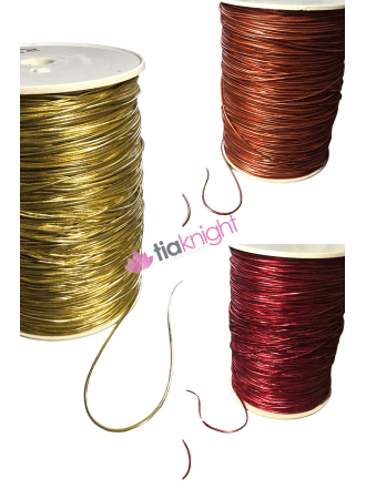 Shiny Elastic Corded String Trim- Metallic SY169