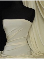Shiny Lycra 4 Way Stretch Material- Buttercream Q54 BCRM
