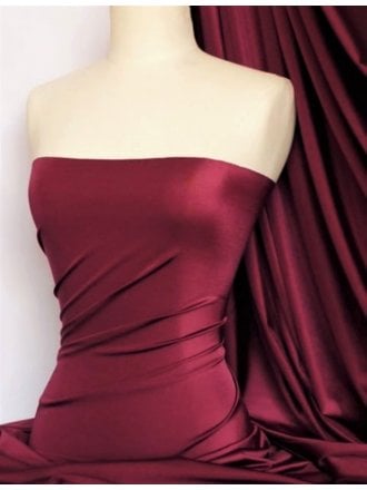 Shiny Lycra 4 Way Stretch Material- Cherry Red Q54 CHRD