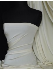 Shiny Lycra 4 Way Stretch Material- Ivory Q54 IV