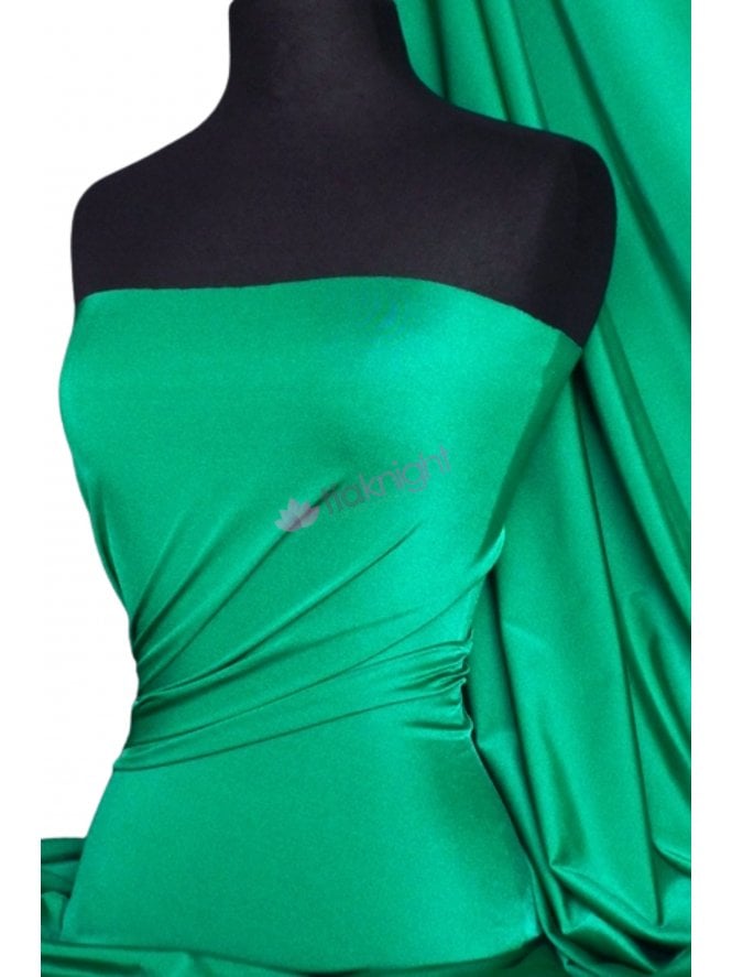 Shiny Lycra 4 Way Stretch Material- Jade Green Q54 JD