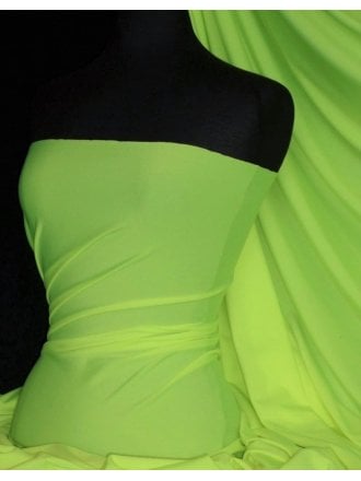 Shiny Lycra 4 Way Stretch Material- Lime Green Q54 LM