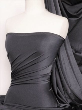 Shiny Lycra 4 Way Stretch Material- Platinum Grey Q54 PTGR