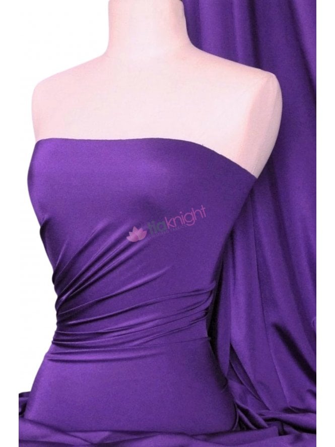 Shiny Lycra 4 Way Stretch Material- Purple Q54 PPL