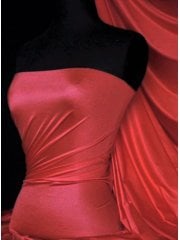 Shiny Lycra 4 Way Stretch Material- Red Rose Q54 RDRS