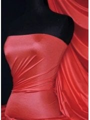 Shiny Lycra 4 Way Stretch Material- Ruby Red Q54 RBRD