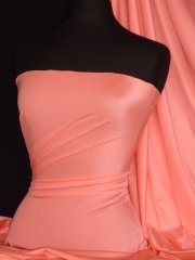 Shiny Lycra 4 Way Stretch Material- Salmon Pink Q54 SPN