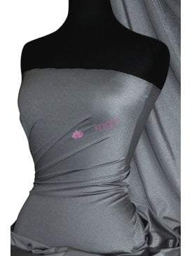 Shiny Lycra 4 Way Stretch Material- Steel Grey Q54 STGR