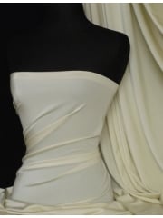 Shiny Lycra 4 Way Stretch Material- Vanilla Cream Q54 VNCRM