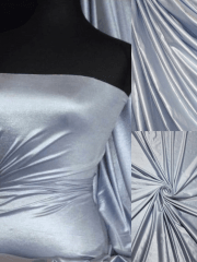 Shiny Lycra Stretchy Lightweight Material- Shimmer Blue SQ68 SHBL