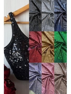 Showtime 2mm Sequins Dance/Decor Nylon Spangle Stretch Fabric- SEQ53A
