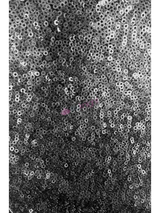 Showtime Fabric All Over Stitched 3mm Sequins - Matt Black SEQ53 MTBK