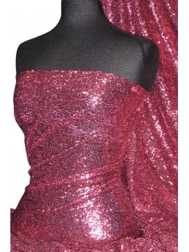Showtime Fabric All Over Stitched 3mm Sequins - Pink Mist SEQ53 PMST