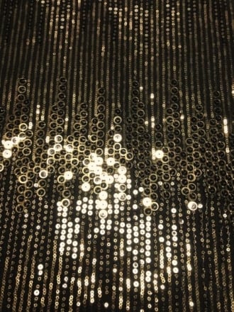 Showtime Fabric All Over Stitched Sequins Mesh- Golden Glam SEQ62 BKGD