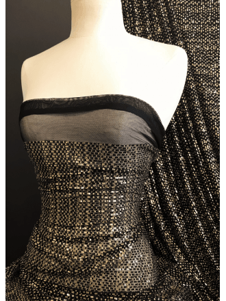 Showtime Sequins Dress/Dance Net Fabric- Milano Sparkle SEQ78 BKGD