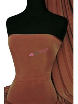 Silk Touch 4 Way Stretch Fabric- Brick Red Q53 BRKRD