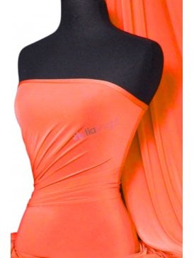 Silk Touch 4 Way Stretch Fabric- Bright Orange Q53 BTOR
