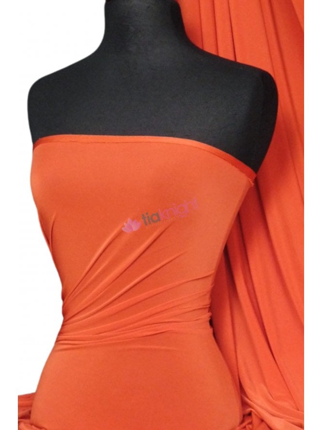 Silk Touch 4 Way Stretch Fabric- Dark Orange Q53 DKOR