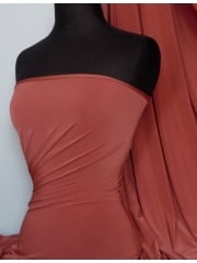 Silk Touch 4 Way Stretch Fabric- Dark Rust Q53 DRST