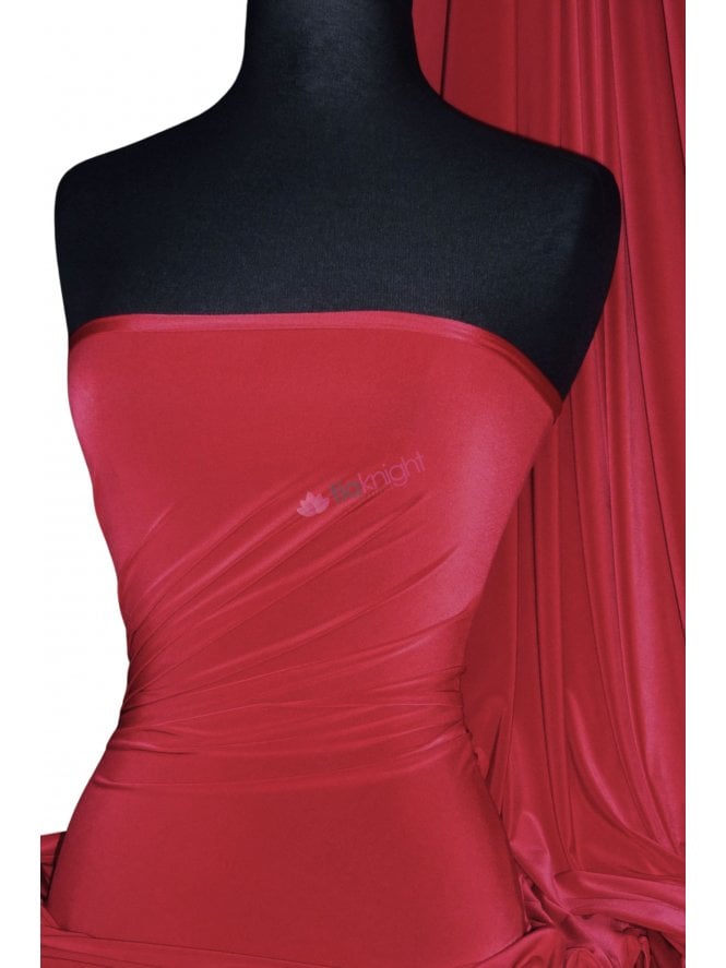 Silk Touch 4 Way Stretch Fabric- Deep Red Q53 DPRD