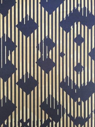 Silk Touch 4 Way Stretch Fabric- Erratic Contours Navy/Ivory SQ165 NYIV