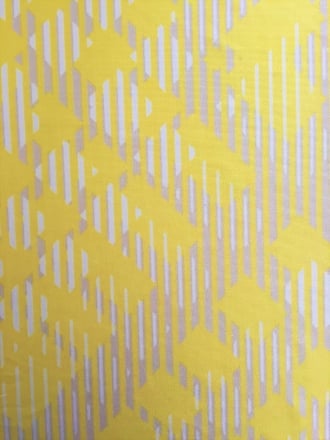 Silk Touch 4 Way Stretch Fabric- Erratic Contours Yellow/Ivory SQ165 YLIV