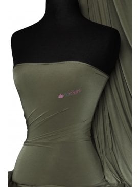 Silk Touch 4 Way Stretch Fabric- Khaki (2) Q53 KH