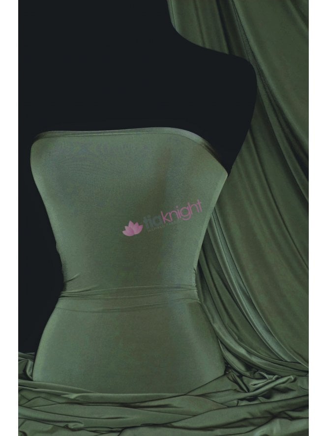 Silk Touch 4 Way Stretch Fabric- Khaki Q53 KH