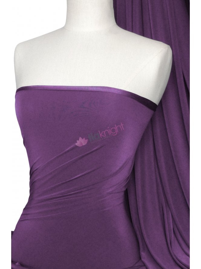 Silk Touch 4 Way Stretch Fabric- Light Aubergine Q53 LAUB