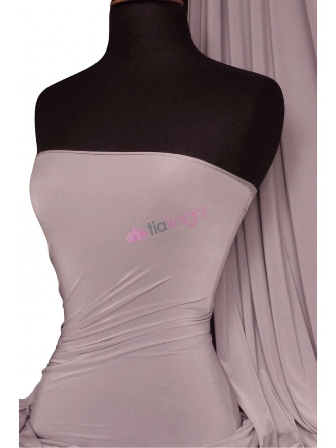 Silk Touch 4 Way Stretch Fabric- Light Heather Q53 LHTH