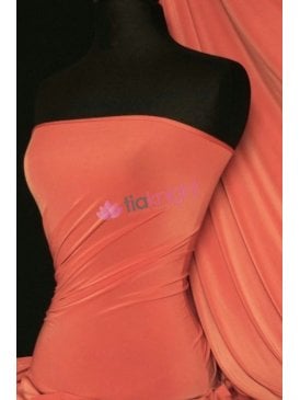 Silk Touch 4 Way Stretch Fabric- Light Tangerine Q53 LTNG