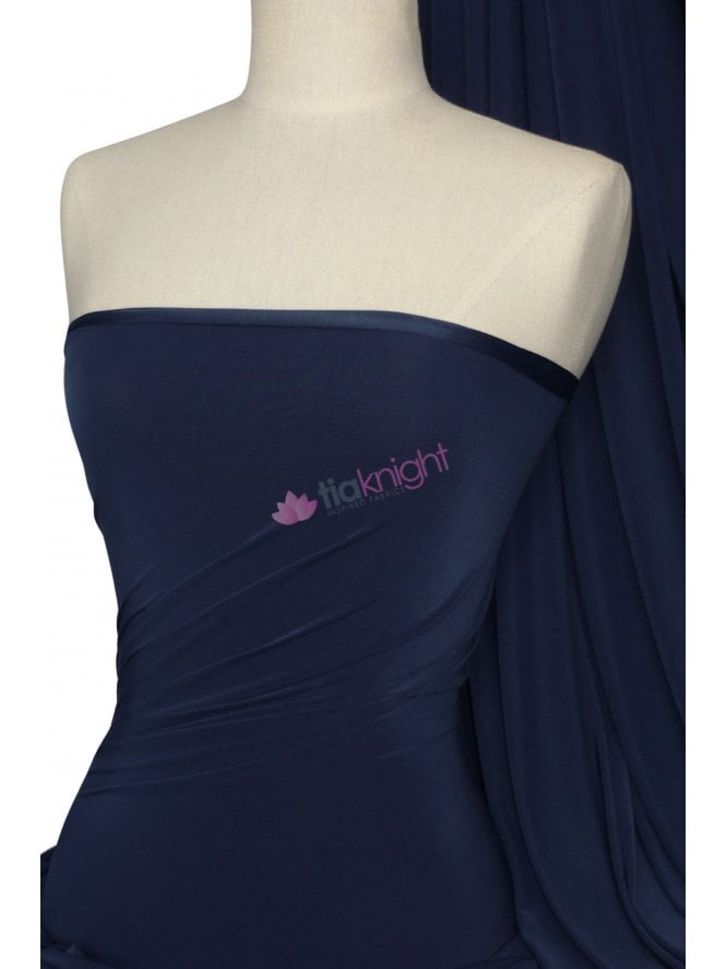 Silk Touch 4 Way Stretch Fabric- Navy Q53 NY
