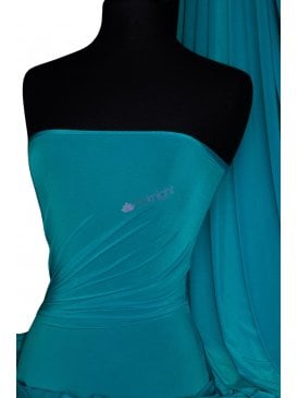 Silk Touch 4 Way Stretch Fabric- Peacock Blue Q53 PCK