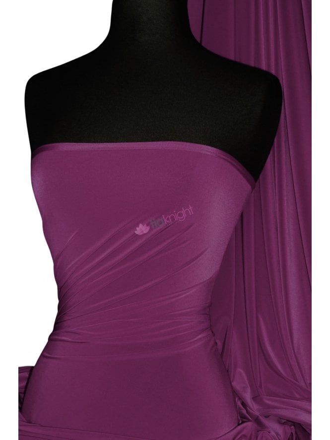 Silk Touch 4 Way Stretch Fabric- Plum Q53 PLM