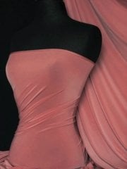 Silk Touch 4 Way Stretch Fabric- Rosewood Q53 RSWD