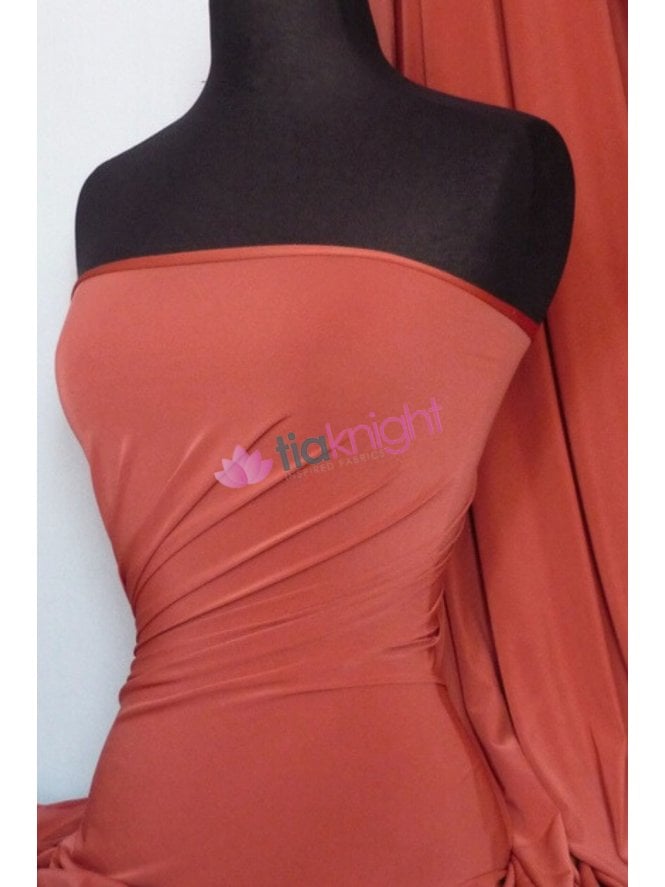 Silk Touch 4 Way Stretch Fabric- Rust Q53 RST